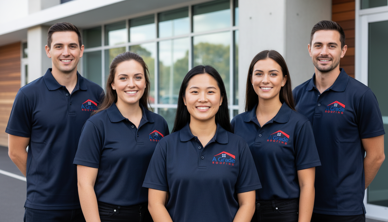 A Grade Roofing team members